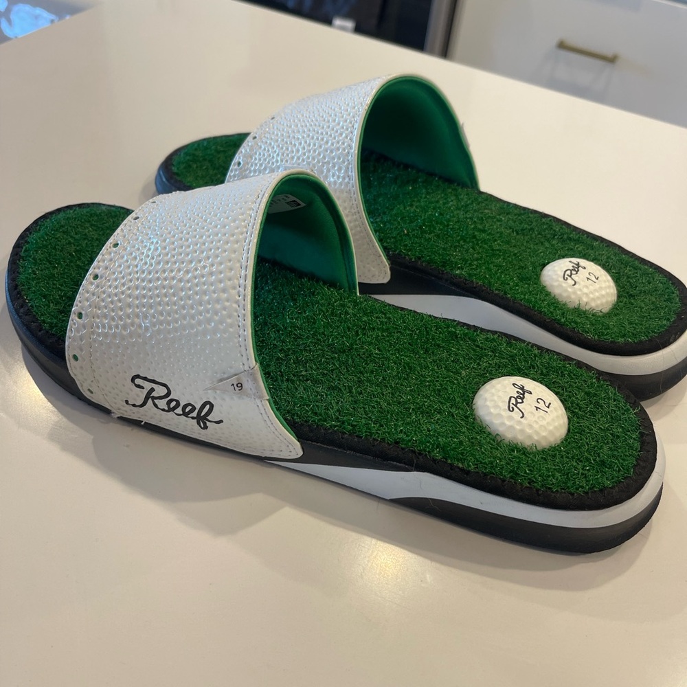 Men’s Reef 19th Hole Golf Slides - NEVER WORN!
